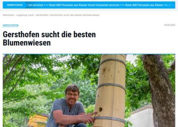 Bericht zum Pflanzwettbewerb 2022 in der Augsburger Allgemeine